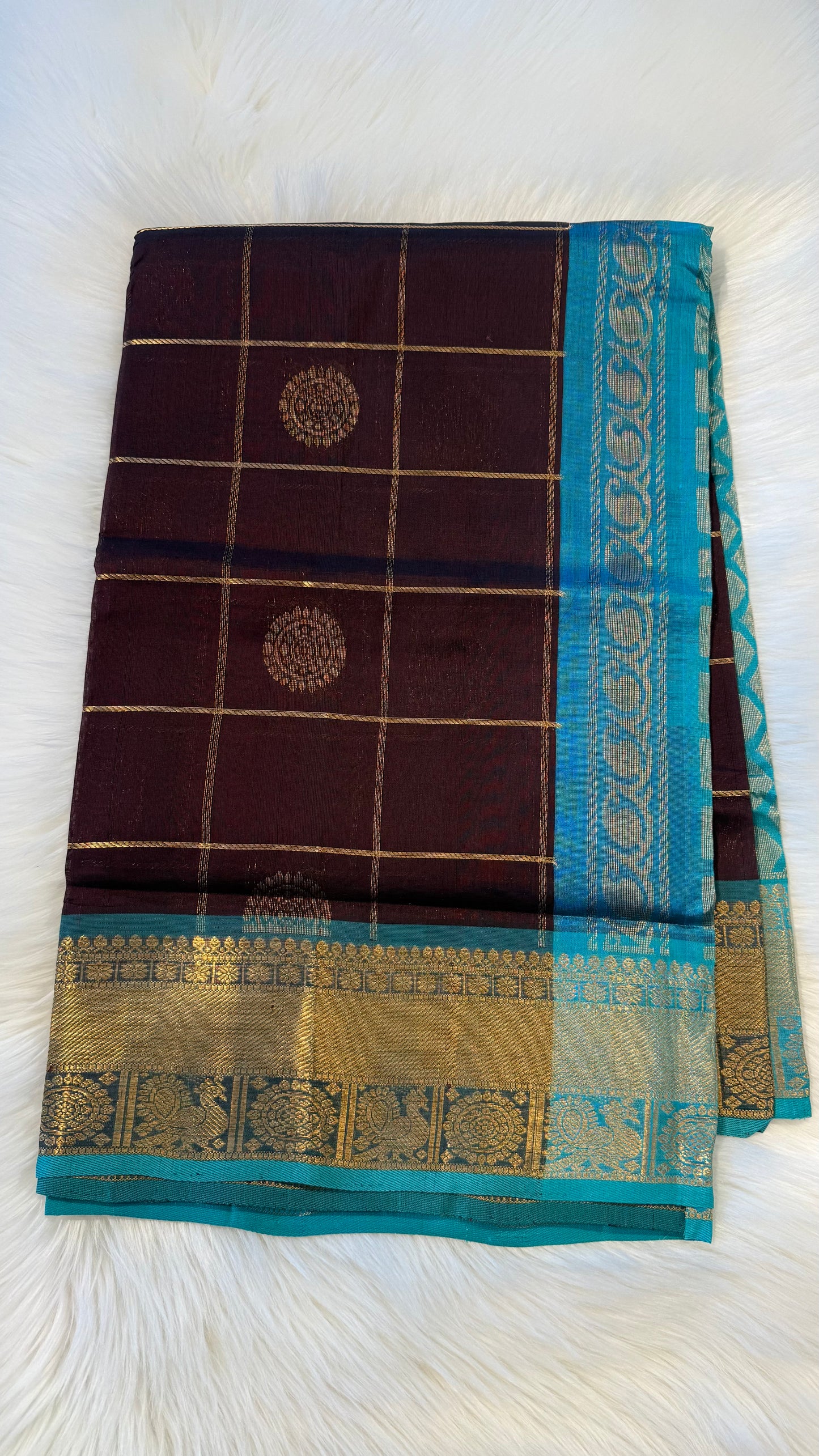 HANDLOOM KANCHIPURAM SILK COTTON (KSC265)