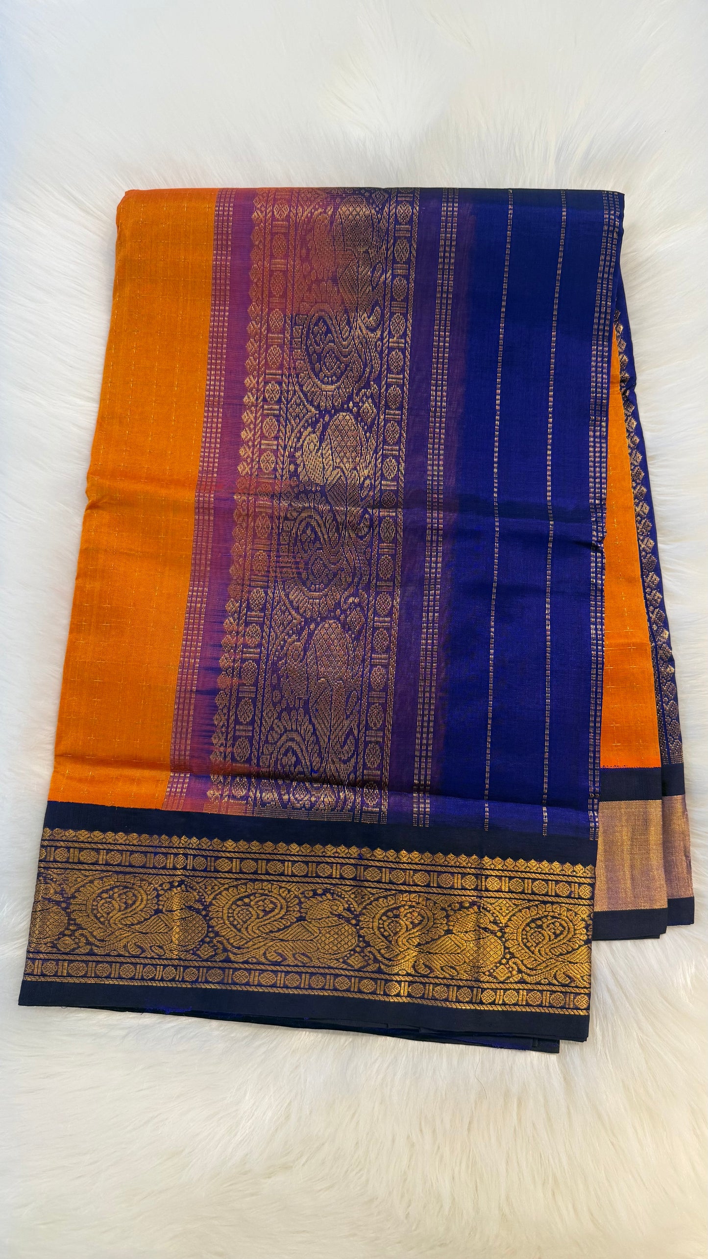 HANDLOOM KANCHIPURAM SILK COTTON (KSC254)