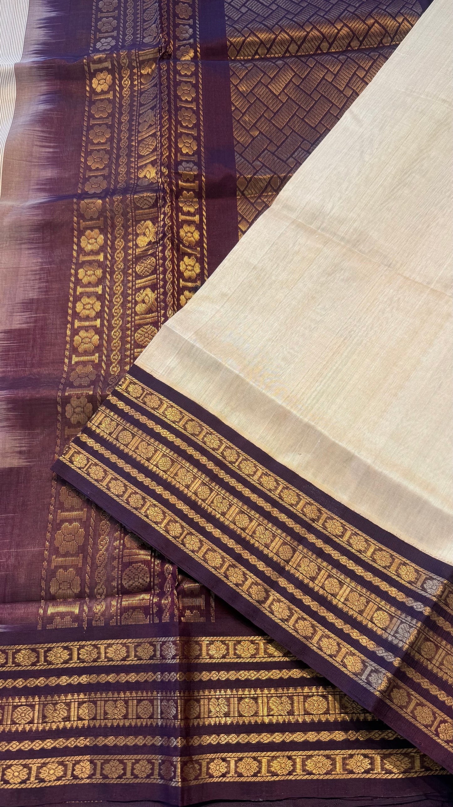 HANDLOOM KANCHIPURAM SILK COTTON (KSC233)