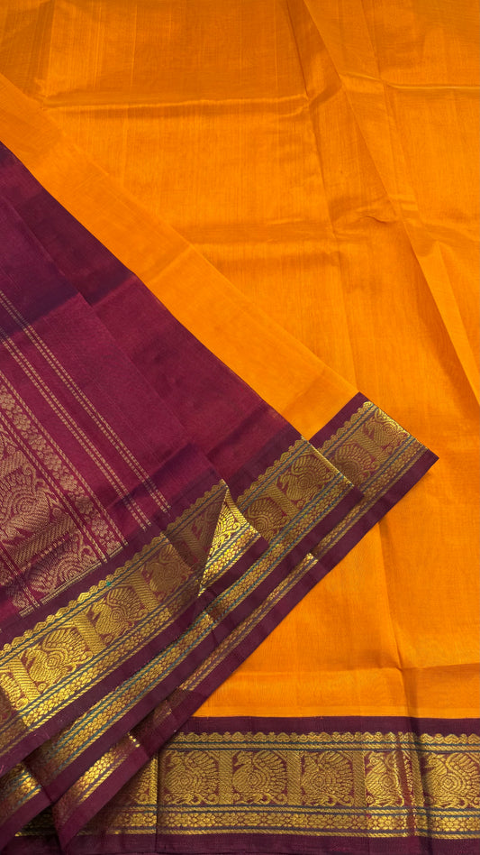 HANDLOOM KANCHIPURAM SILK COTTON (KSC182)