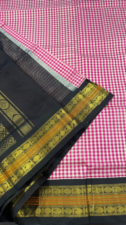 HANDLOOM KANCHIPURAM SILK COTTON (KSC249)
