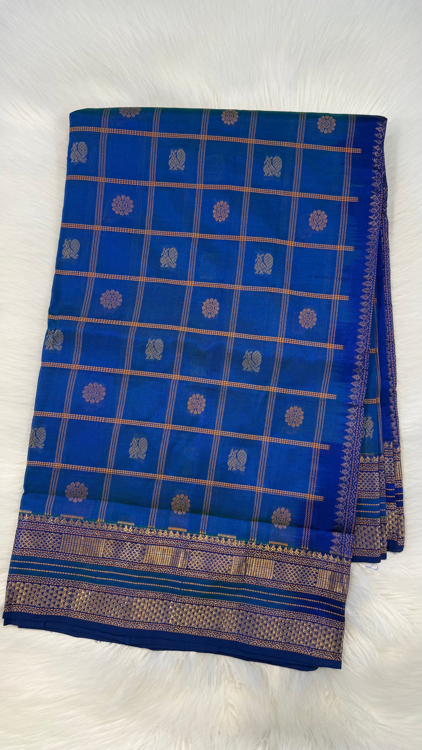 HANDLOOM KANCHIPURAM SILK COTTON (KSC156)