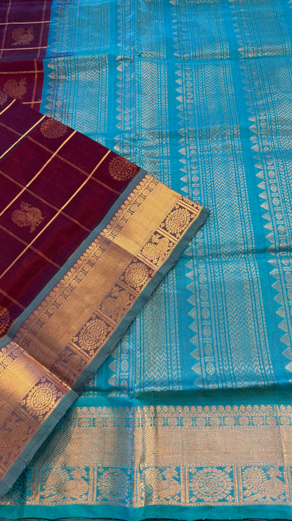 HANDLOOM KANCHIPURAM SILK COTTON (KSC269)