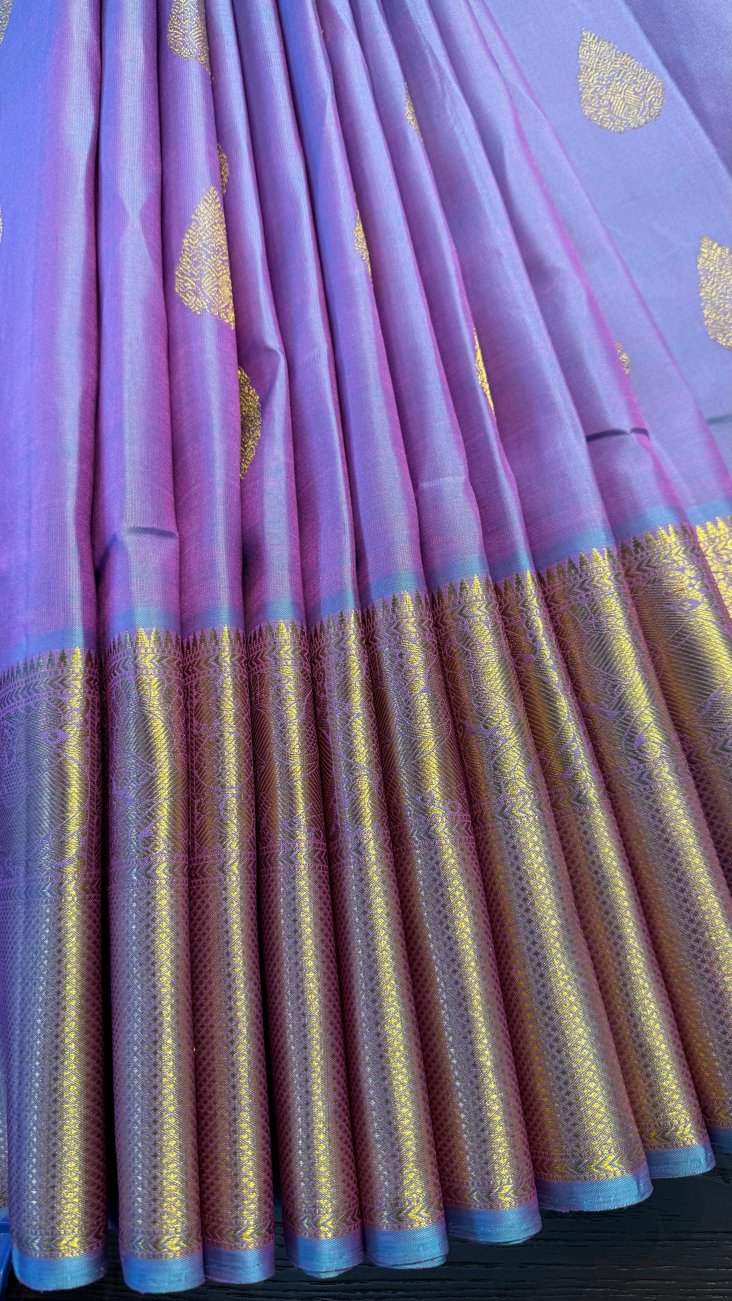 UNICORN GOLD ZARI HANDLOOM KANCHIPURAM SILK SAREE (KSS306)