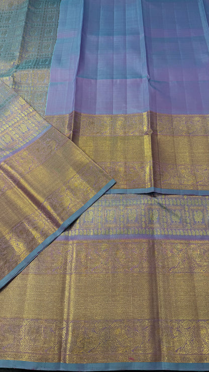 UNICORN GOLD FULL ZARI HANDLOOM KANCHIPURAM SILK SAREE (KSS311)