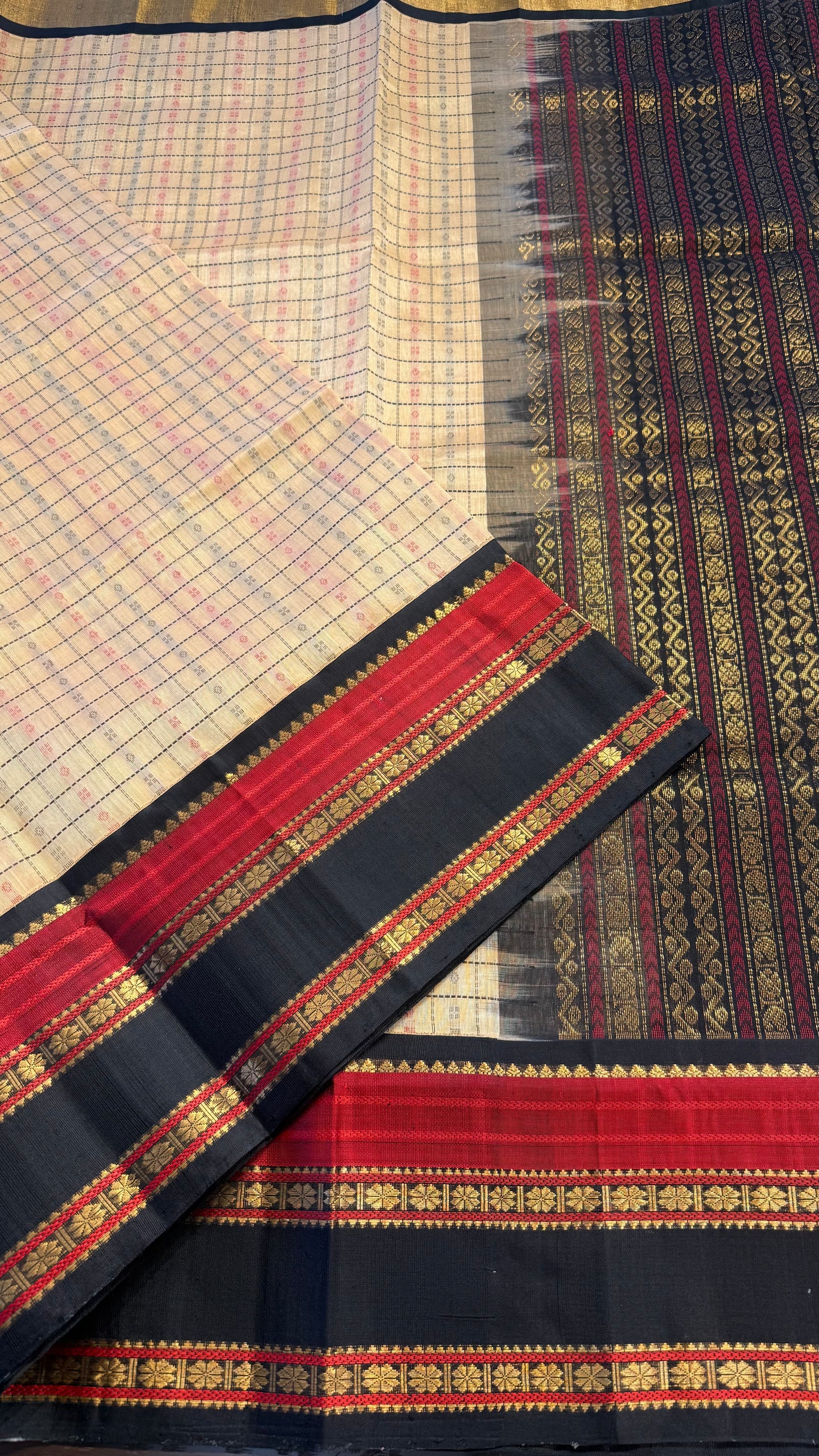 HANDLOOM KANCHIPURAM SILK COTTON (KSC149)