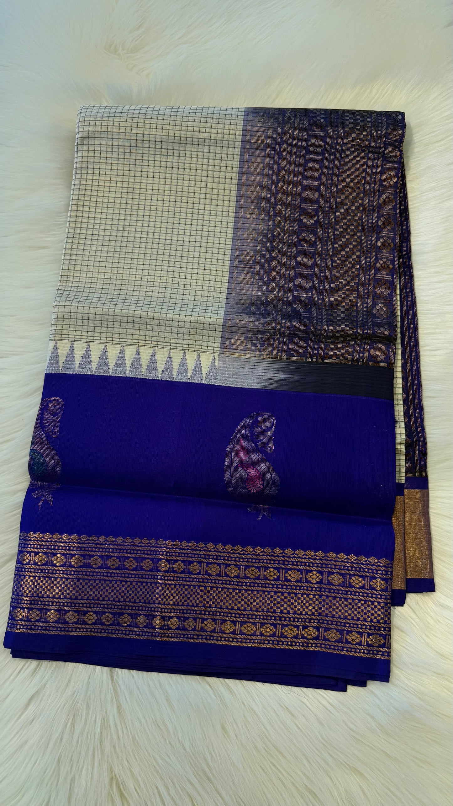 HANDLOOM KANCHIPURAM SILK COTTON (KSC277)