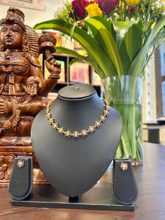 Mozhi Short Necklace Jewellery Set