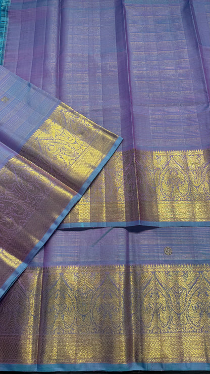 UNICORN GOLD FULL ZARI HANDLOOM KANCHIPURAM SILK SAREE (KSS308)