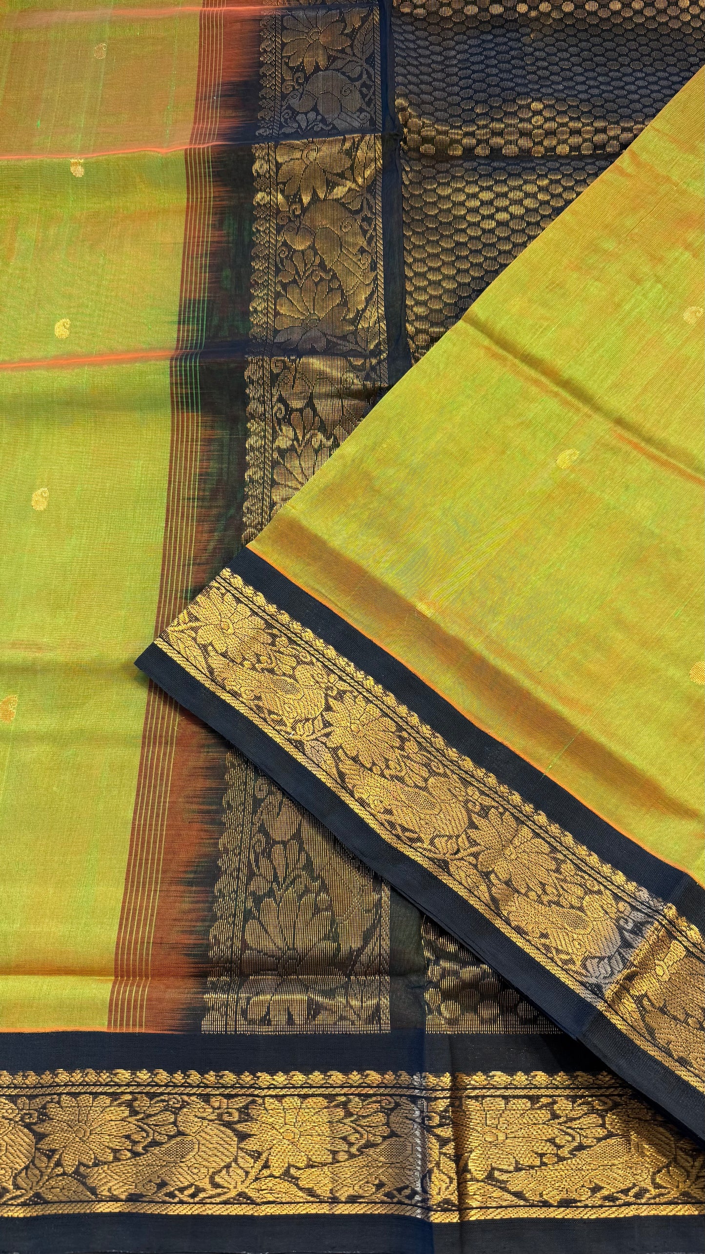 HANDLOOM KANCHIPURAM SILK COTTON (KSC228)