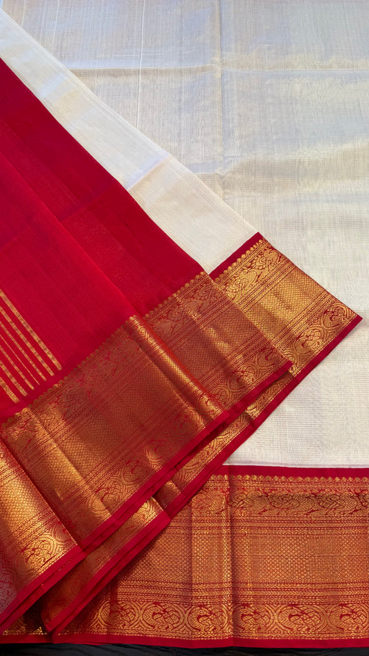 HANDLOOM KANCHIPURAM SILK COTTON (KSC245)