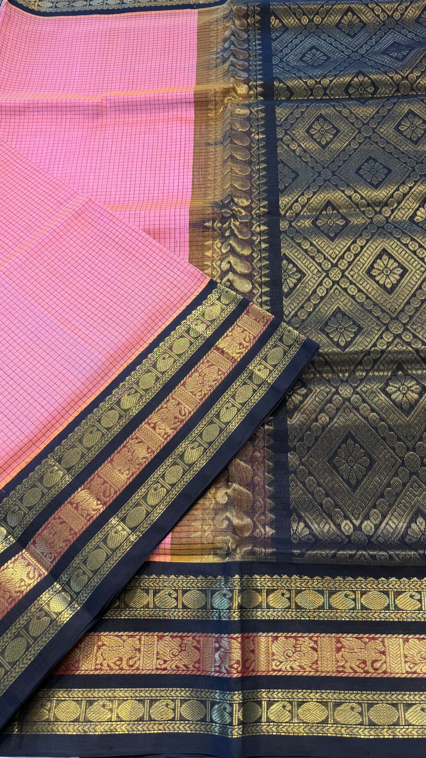 HANDLOOM KANCHIPURAM SILK COTTON (KSC252)