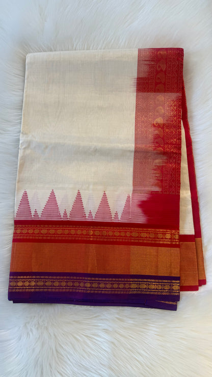 HANDLOOM KANCHIPURAM SILK COTTON (KSC247)