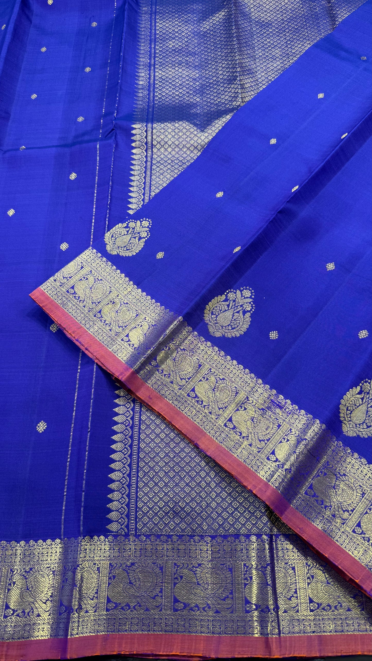 RIPE PLUM PURE KANCHIPURAM HANDLOOM SILK SAREE(KSS 556)