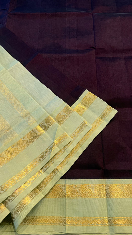 HANDLOOM KANCHIPURAM SILK COTTON (KSC148)