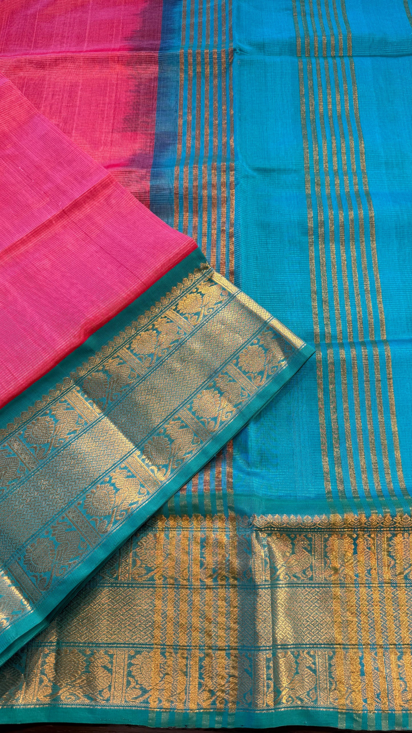 HANDLOOM KANCHIPURAM SILK COTTON (KSC242)