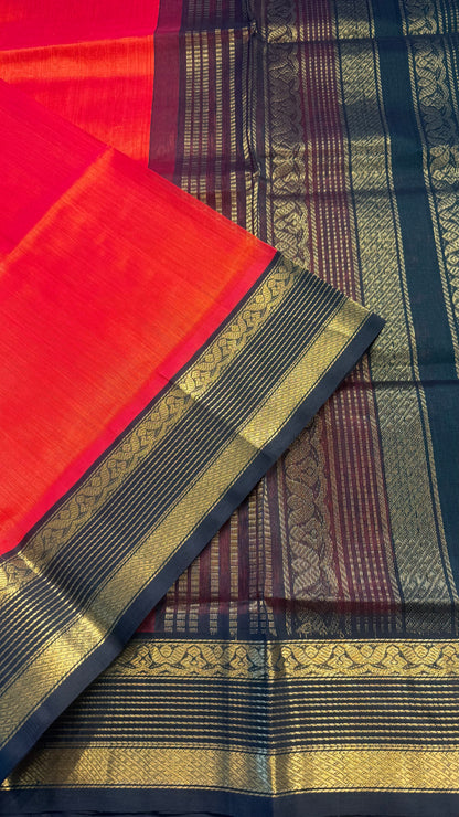 HANDLOOM KANCHIPURAM SILK COTTON (KSC165)