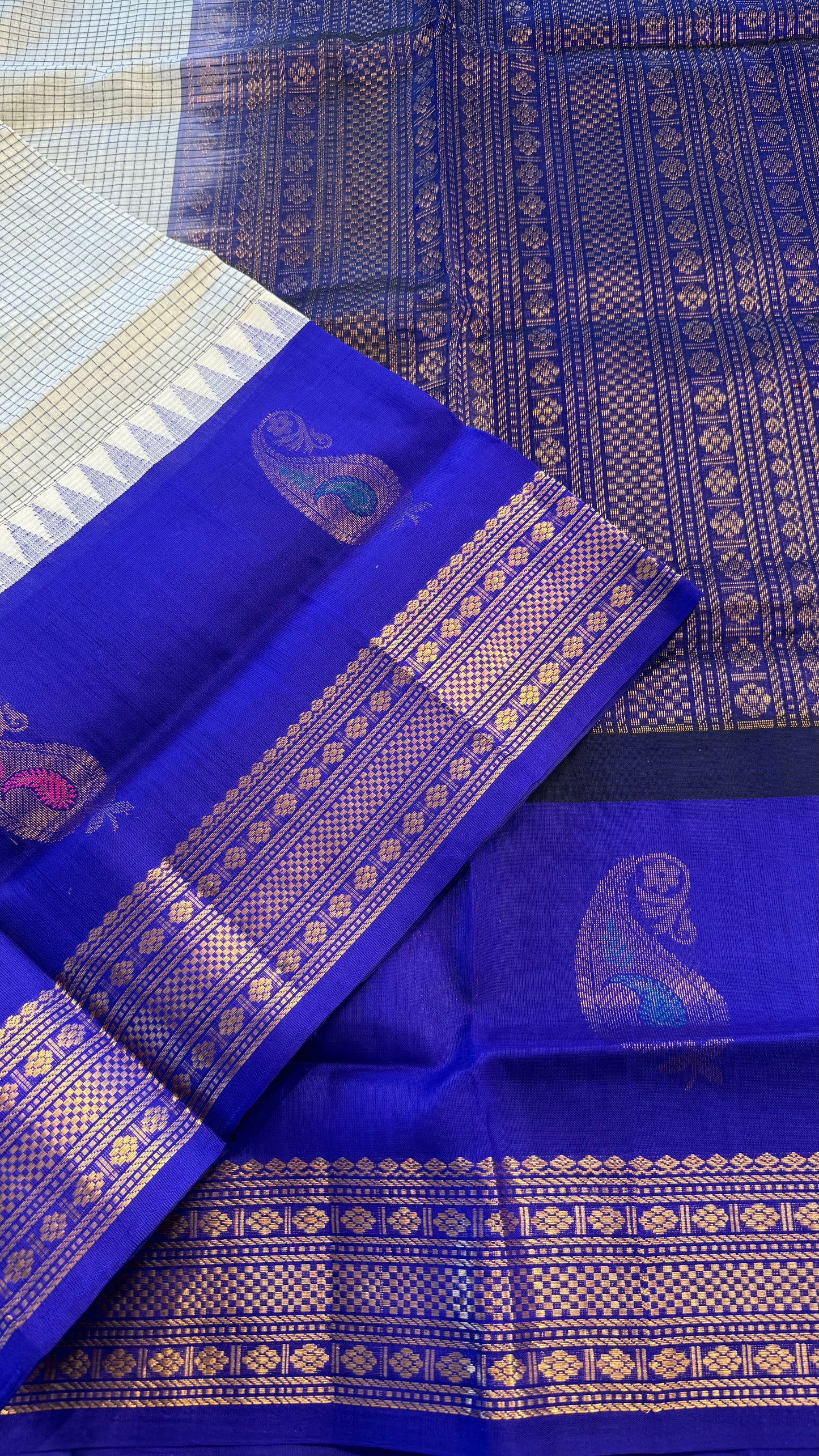 HANDLOOM KANCHIPURAM SILK COTTON (KSC277)