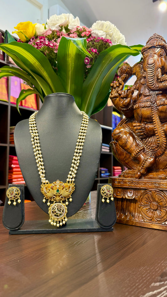 Ganga Long Necklace Jewellery Set