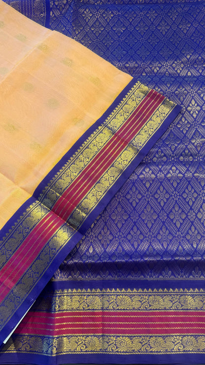 HANDLOOM KANCHIPURAM SILK COTTON (KSC236)