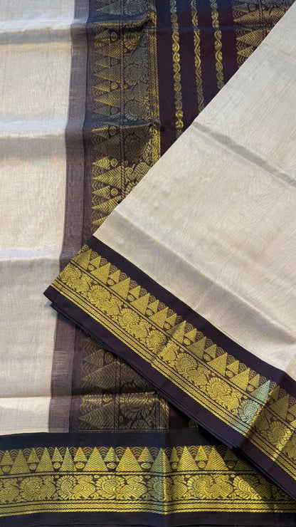 HANDLOOM KANCHIPURAM SILK COTTON (KSC201)