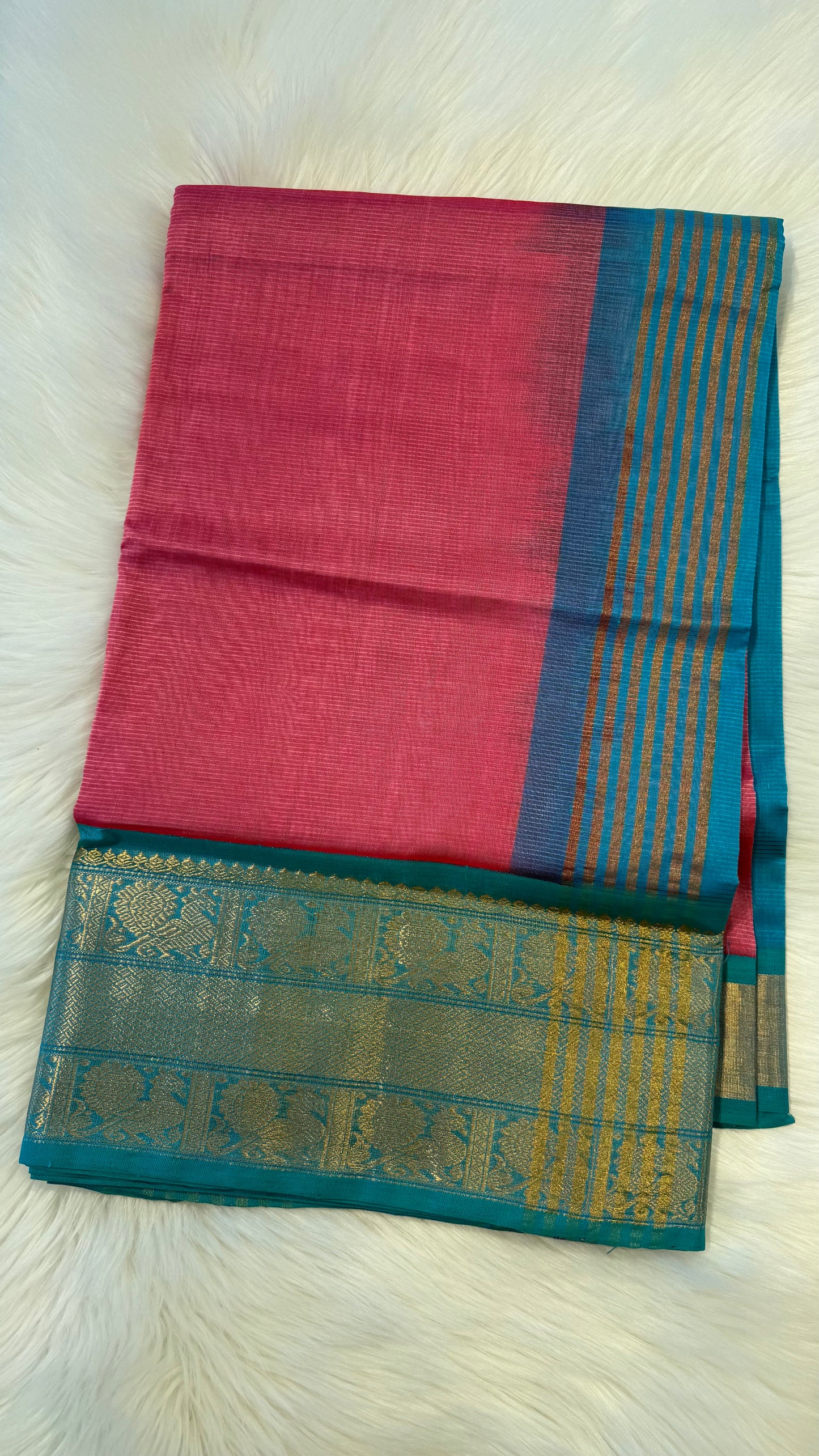 HANDLOOM KANCHIPURAM SILK COTTON (KSC243)