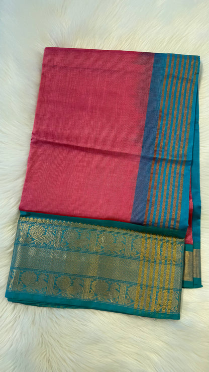 HANDLOOM KANCHIPURAM SILK COTTON (KSC243)