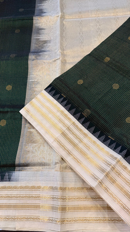HANDLOOM KANCHIPURAM SILK COTTON (KSC276)