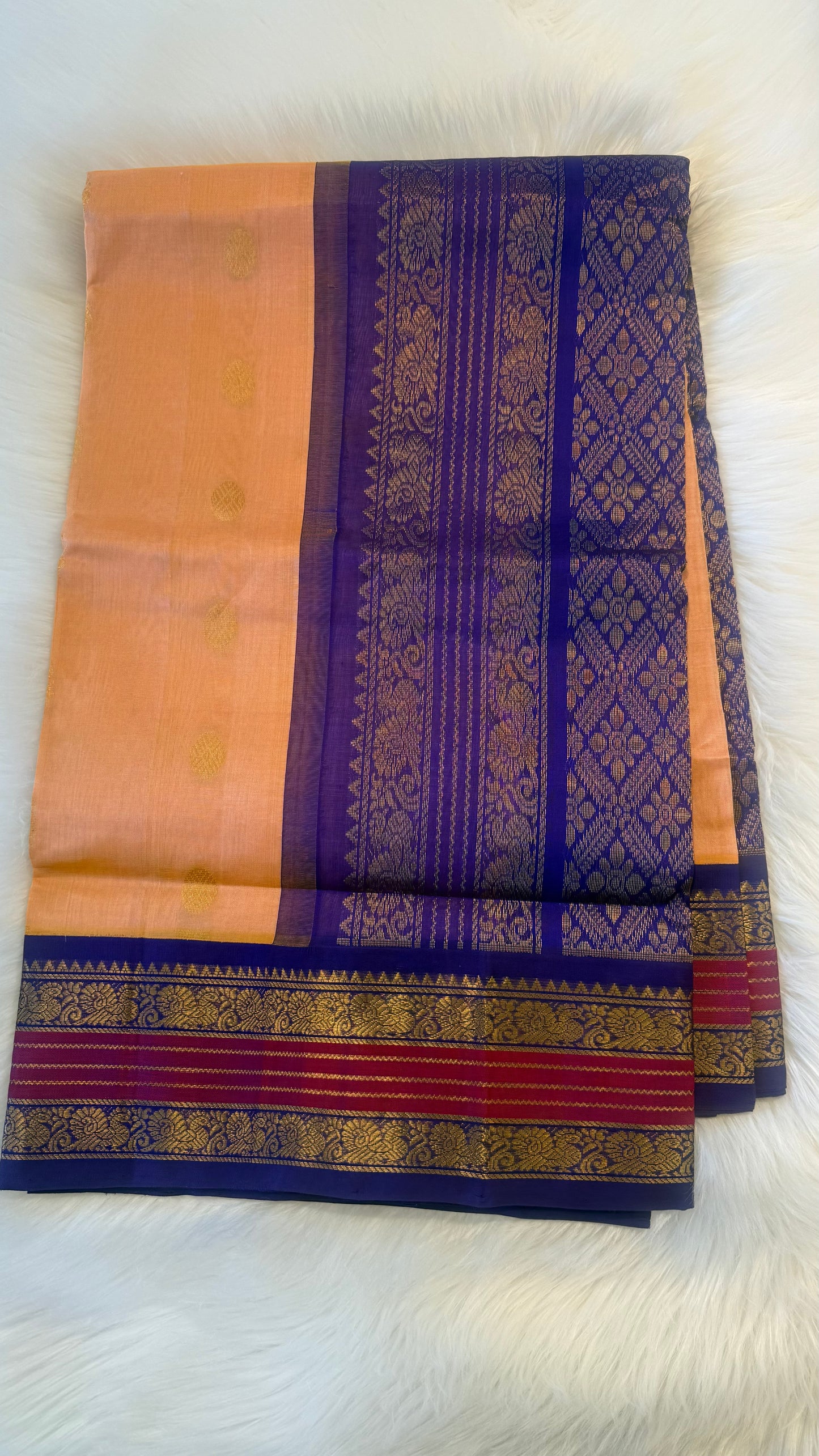 HANDLOOM KANCHIPURAM SILK COTTON (KSC236)