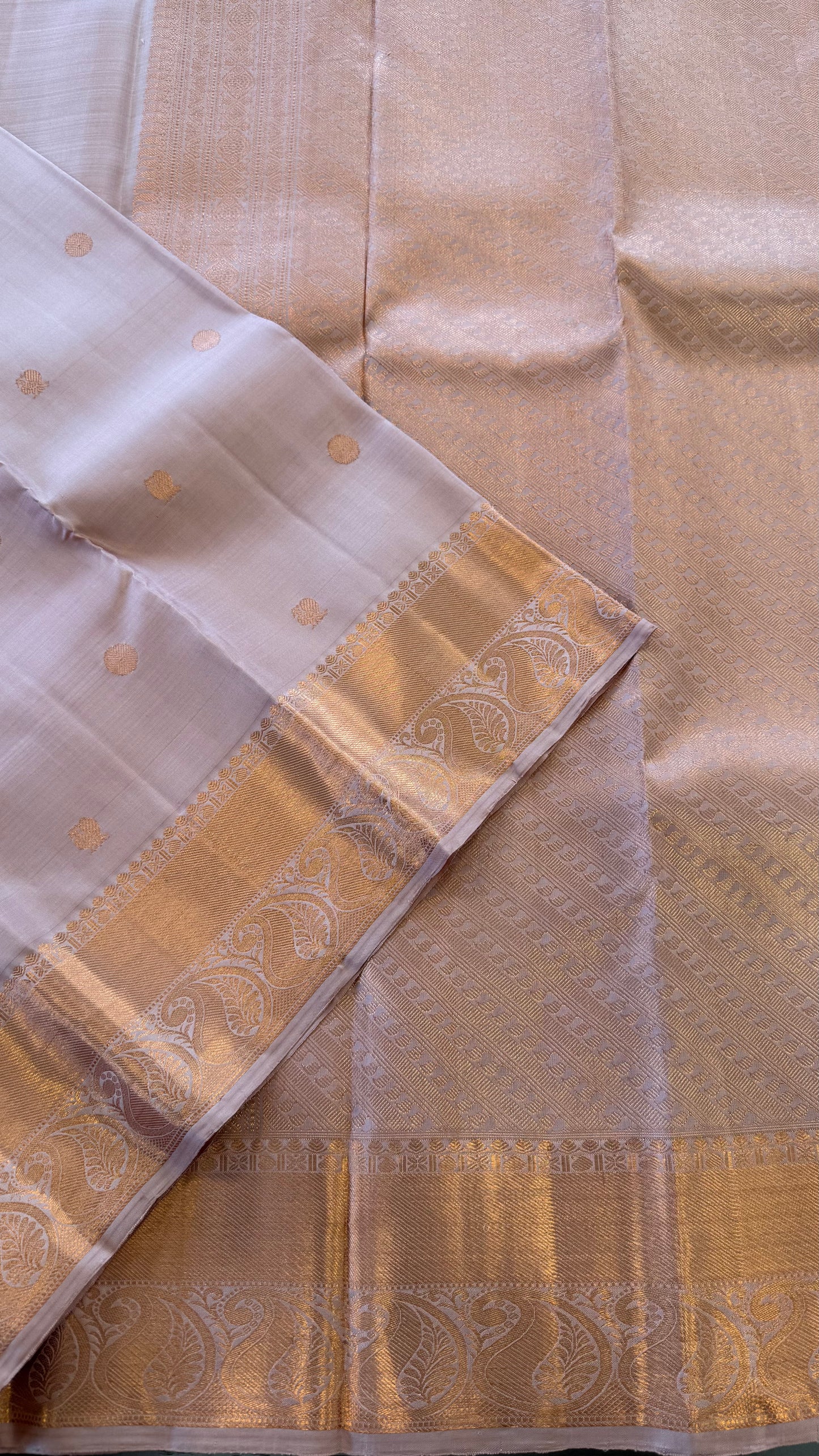 NUDE PINK HANDLOOM KANCHIPURAM SILK SAREE (KSS317)
