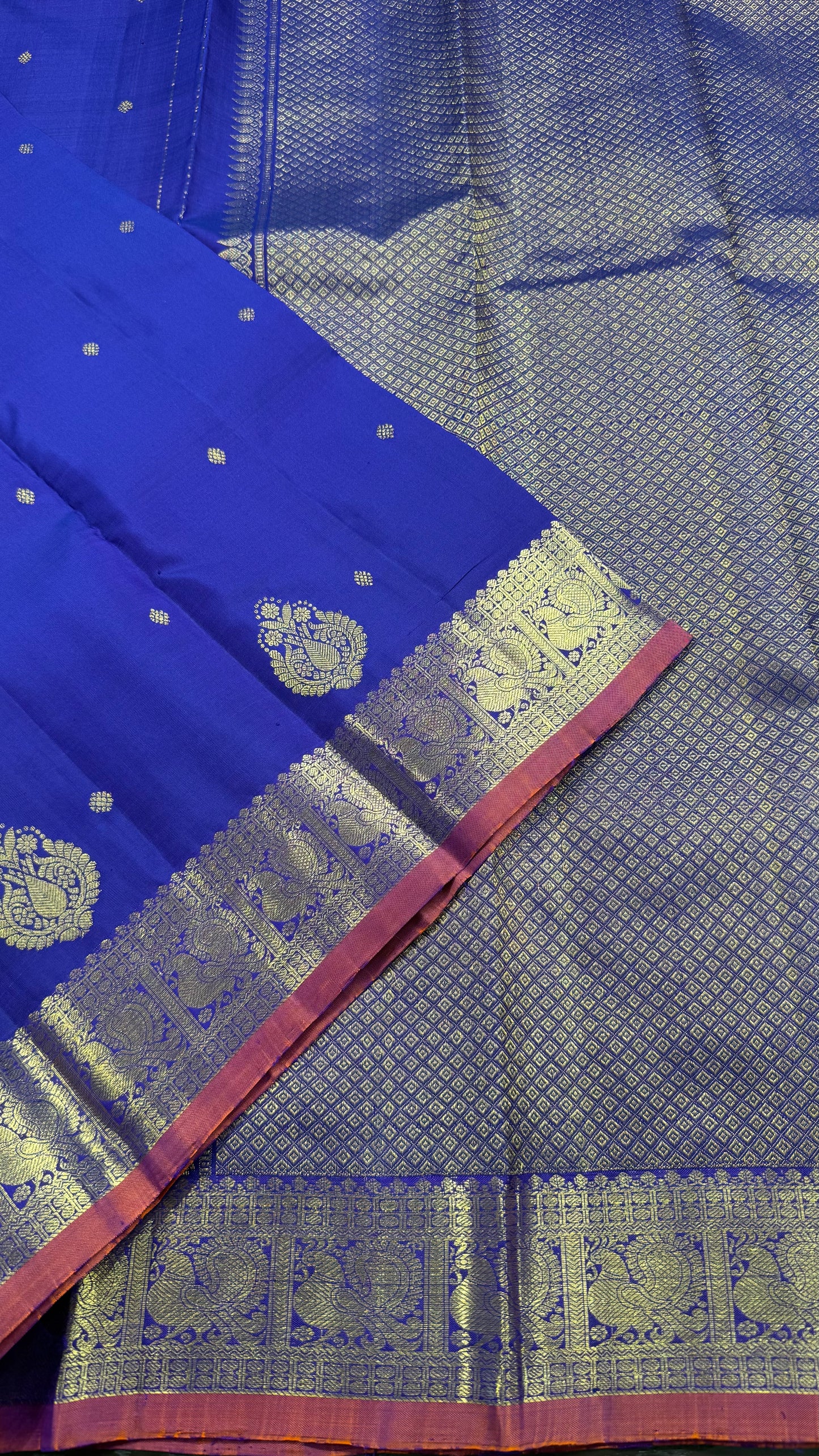 RIPE PLUM PURE KANCHIPURAM HANDLOOM SILK SAREE(KSS 556)
