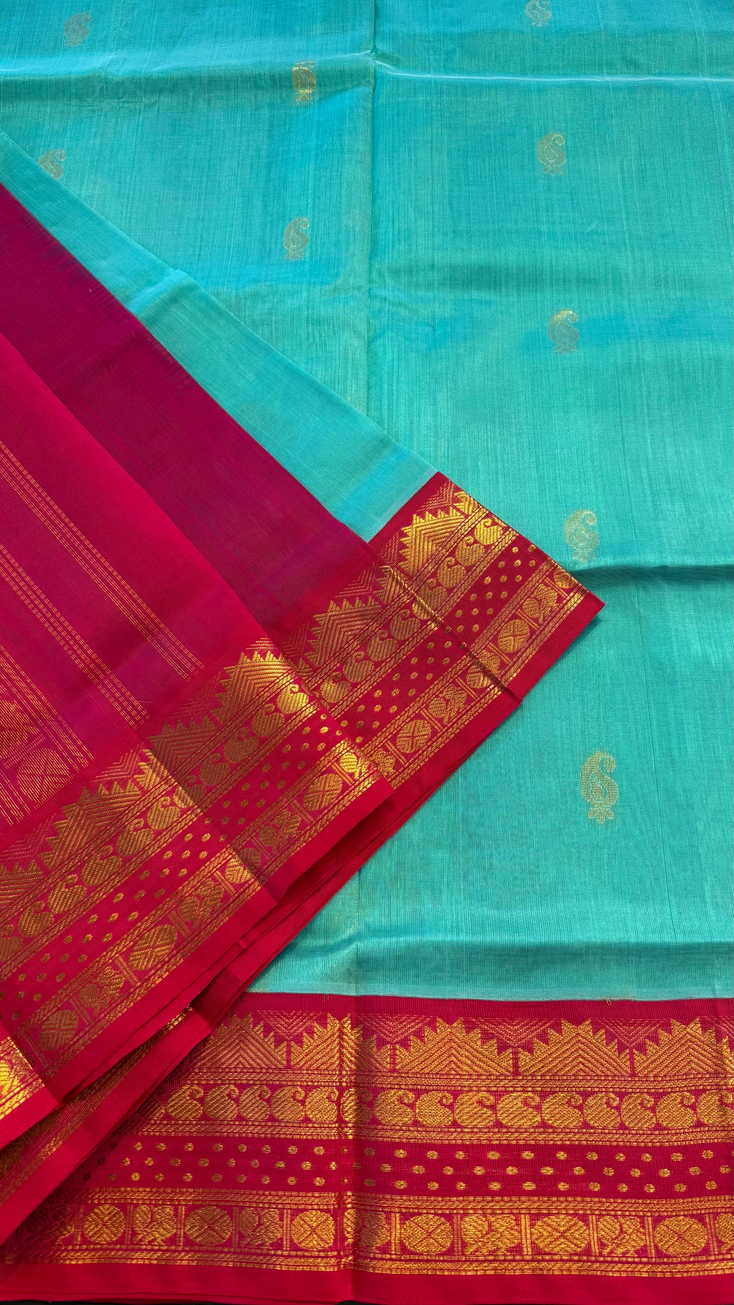 HANDLOOM KANCHIPURAM SILK COTTON (KSC227)