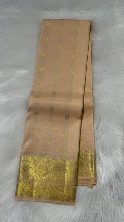 INTRICATE GOLD HANDLOOM KANCHIPURAM SILK SAREE (KSS 523)