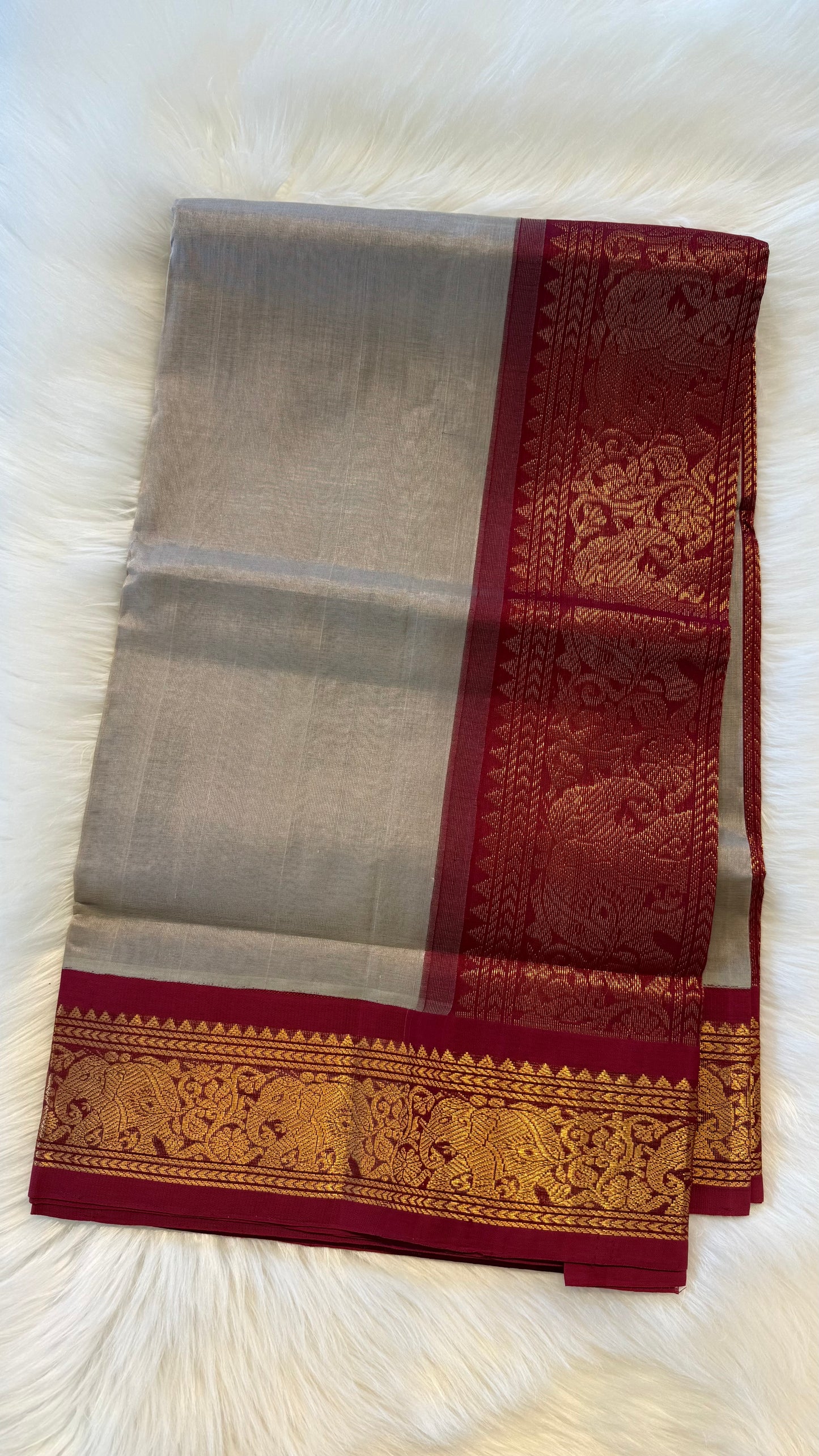 HANDLOOM KANCHIPURAM SILK COTTON (KSC280)