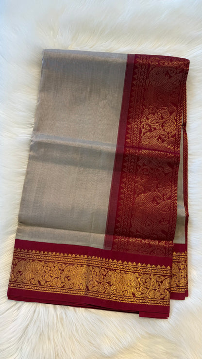 HANDLOOM KANCHIPURAM SILK COTTON (KSC280)