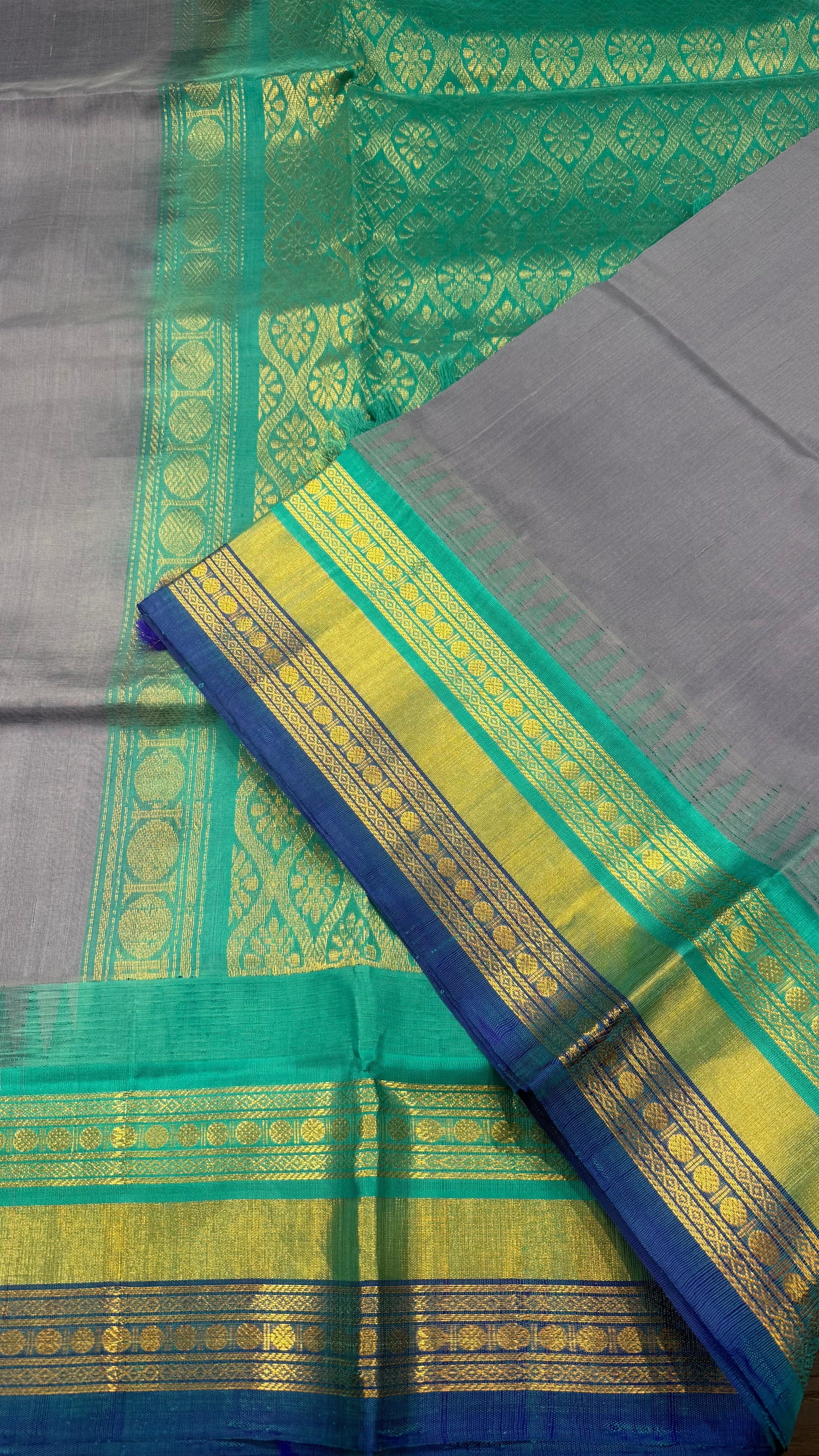 HANDLOOM KANCHIPURAM SILK COTTON (KSC229)