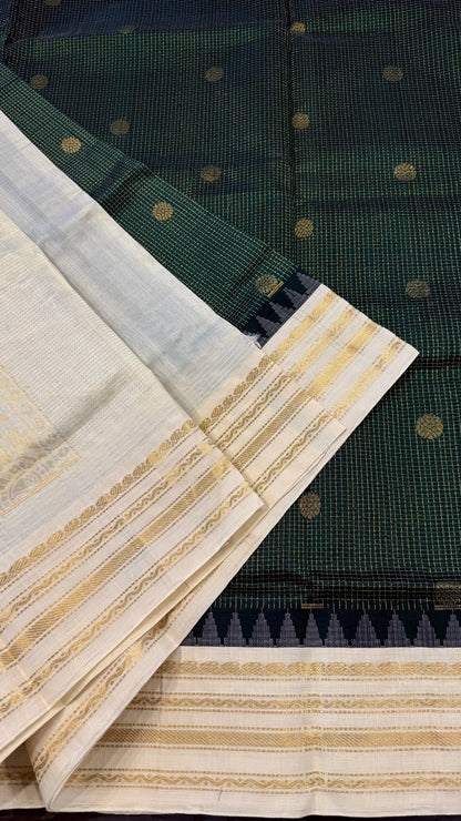 HANDLOOM KANCHIPURAM SILK COTTON (KSC276)