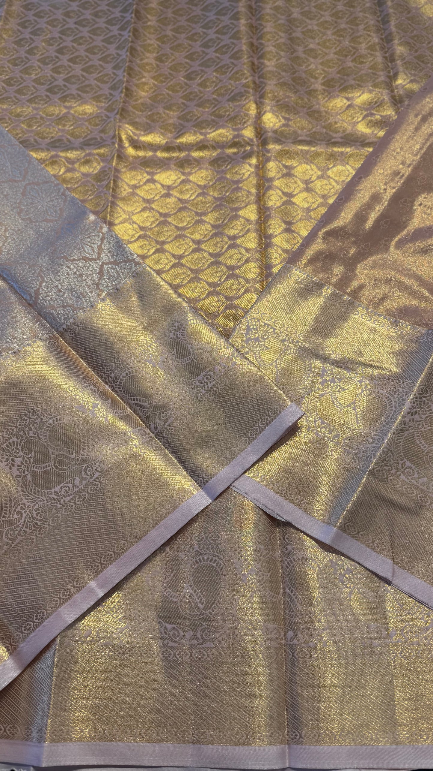 ROSE GOLD SEMI SILK KANICHIPURAM SILK SAREE (SSKS04)