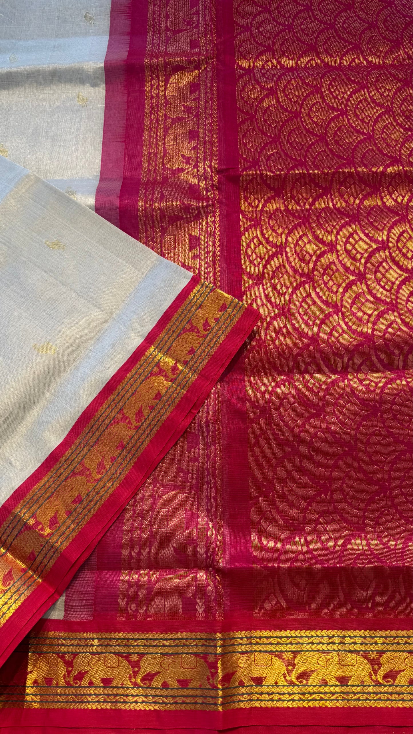 HANDLOOM KANCHIPURAM SILK COTTON (KSC281)