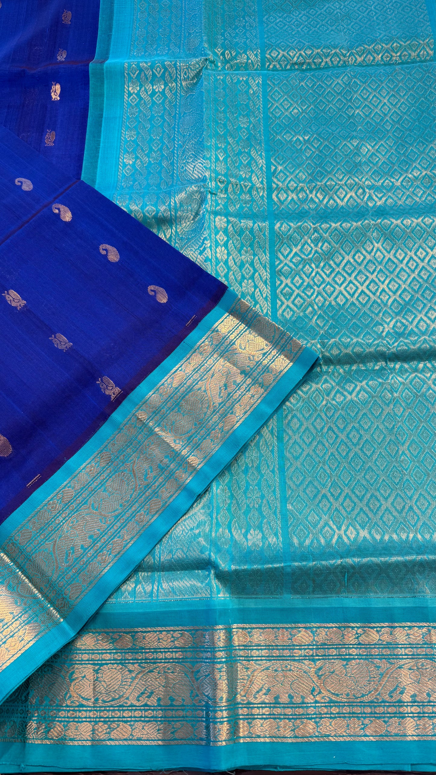HANDLOOM KANCHIPURAM SILK COTTON (KSC232)