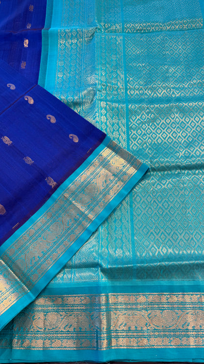 HANDLOOM KANCHIPURAM SILK COTTON (KSC232)