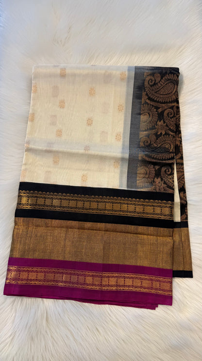 HANDLOOM KANCHIPURAM SILK COTTON (KSC271)