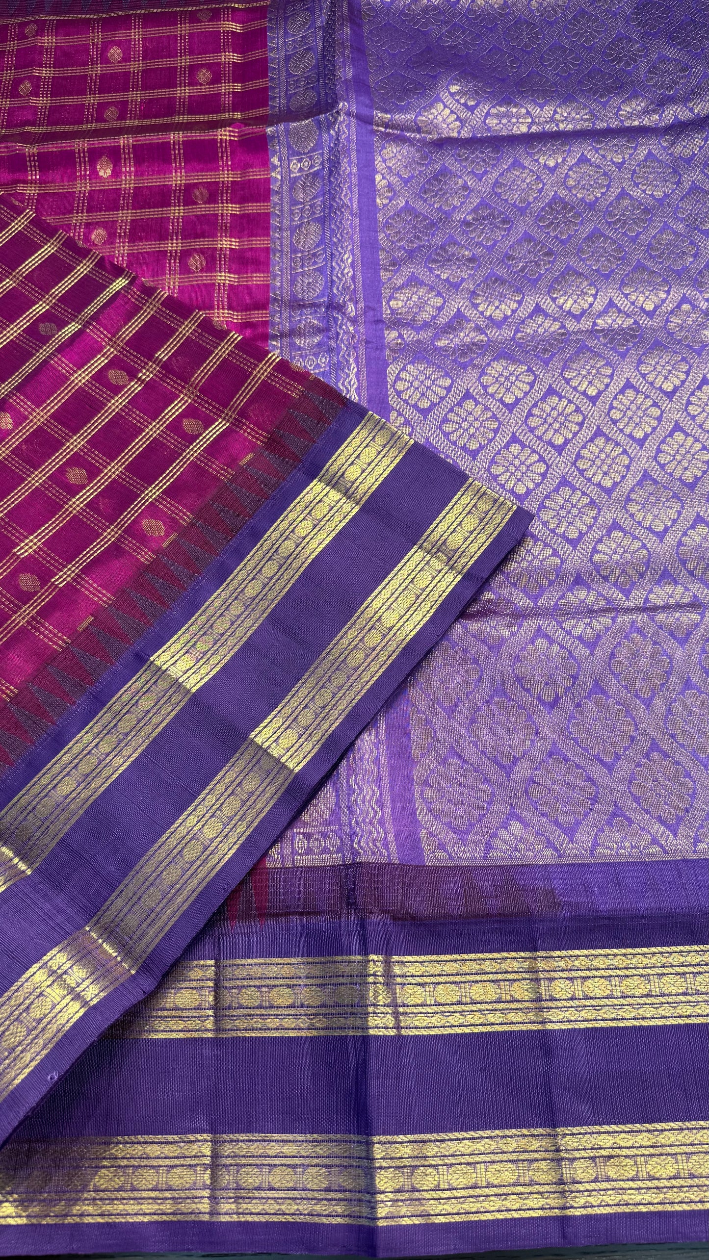 HANDLOOM KANCHIPURAM SILK COTTON (KSC189)