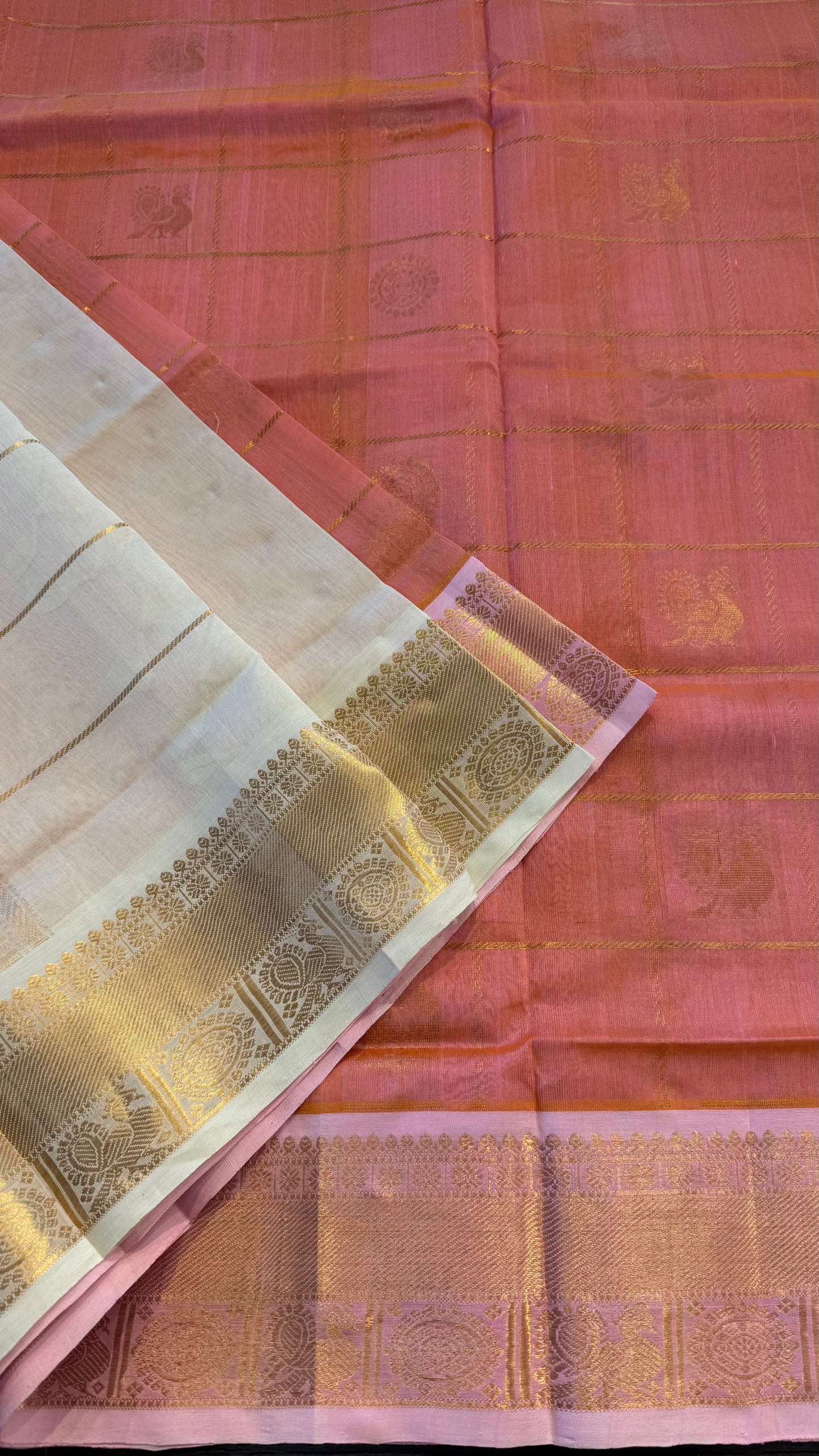 HANDLOOM KANCHIPURAM SILK COTTON (KSC263)