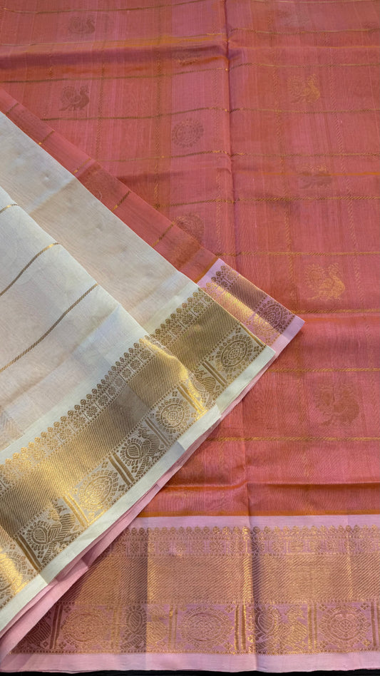 HANDLOOM KANCHIPURAM SILK COTTON (KSC263)