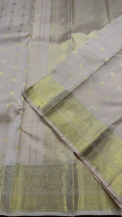 INTRICATE GOLD HANDLOOM KANCHIPURAM SILK SAREE (KSS 523)
