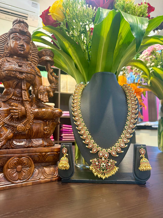 Saanvi Long Necklace Jewellery Set