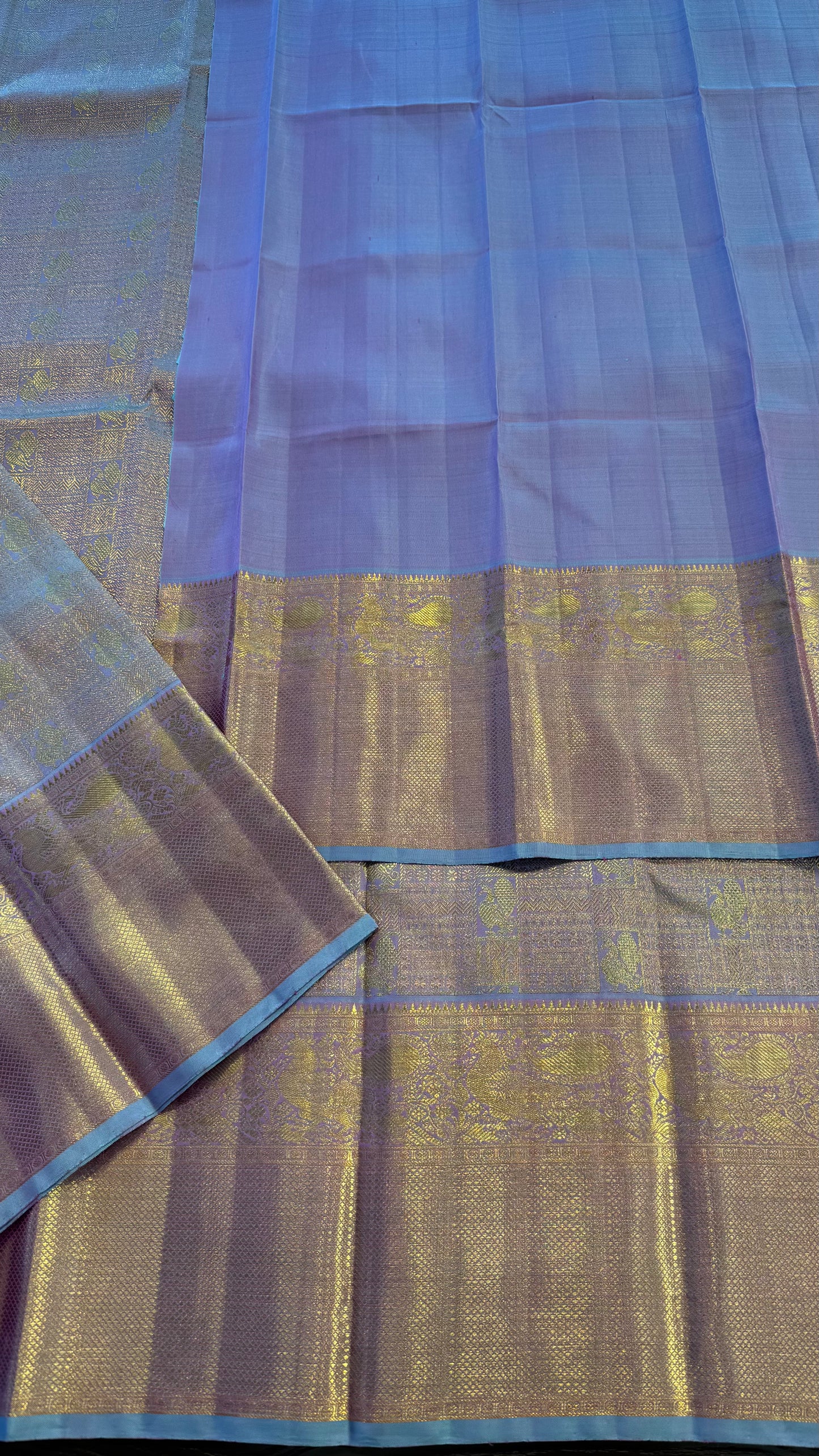 UNICORN GOLD FULL ZARI HANDLOOM KANCHIPURAM SILK SAREE (KSS313)