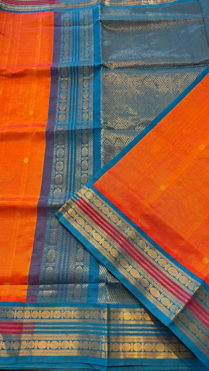 HANDLOOM KANCHIPURAM SILK COTTON (KSC238)