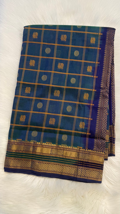 HANDLOOM KANCHIPURAM SILK COTTON (KSC175)